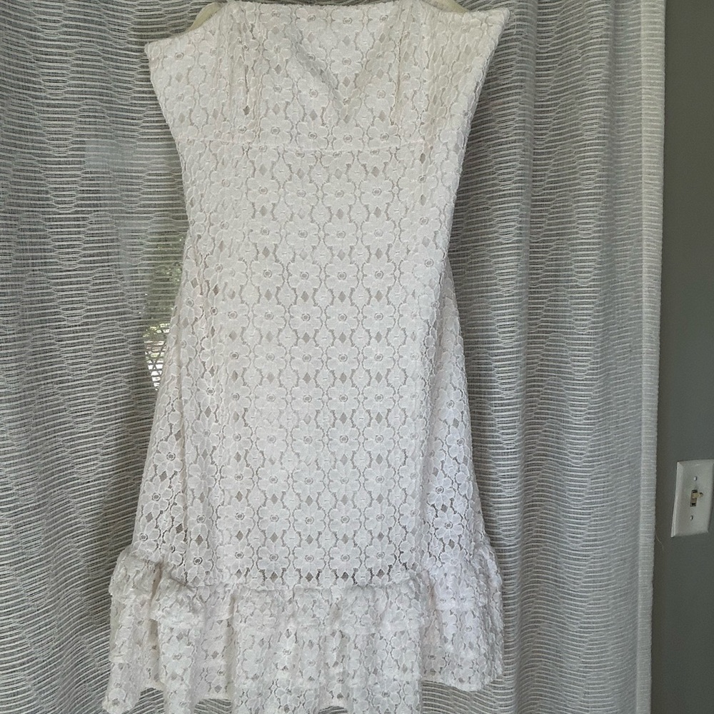 Lilly Pulitzer lace strapless dress